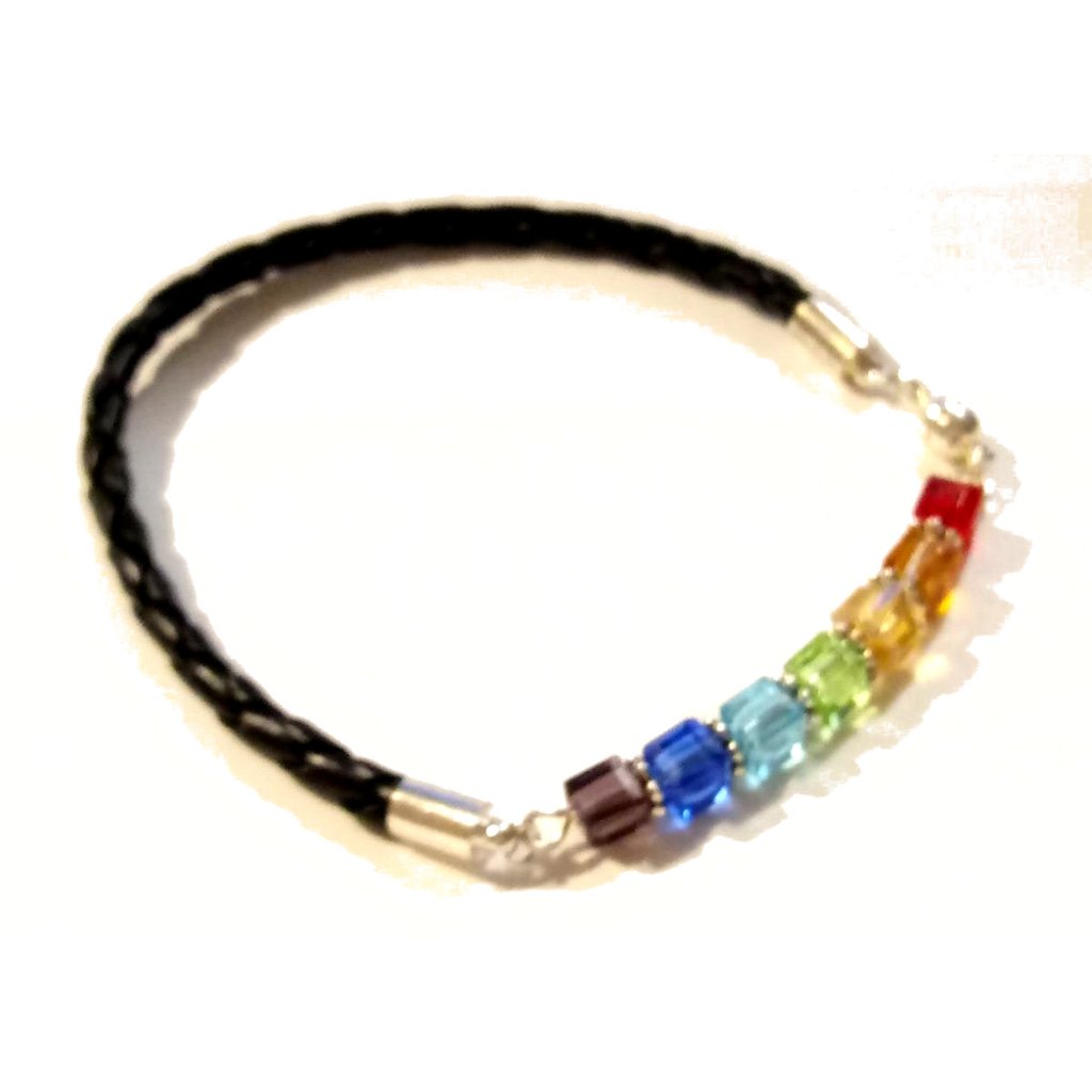 Gay Lesbian Pride Flag Bracelet 25$